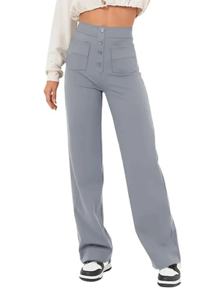 Arken | Stylish High-Waisted Trousers with Elastic