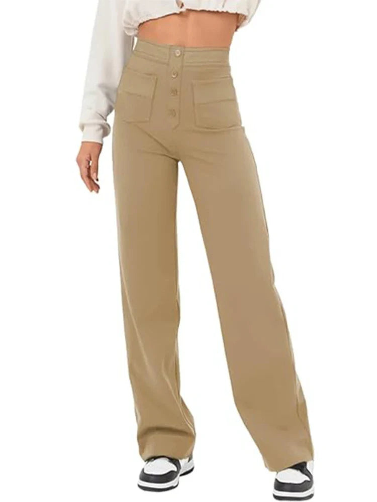 Arken | Stylish High-Waisted Trousers with Elastic