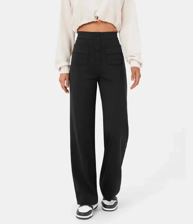 Arken | High-Waisted Elastic Casual Trousers for Miss
