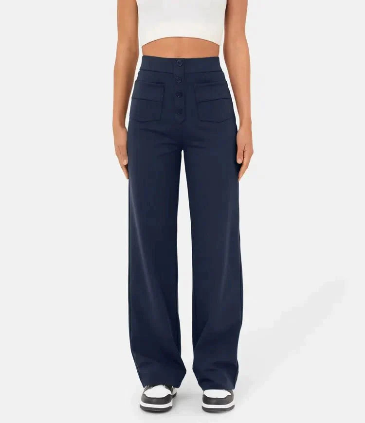 Arken | High-Waisted Elastic Casual Trousers for Miss