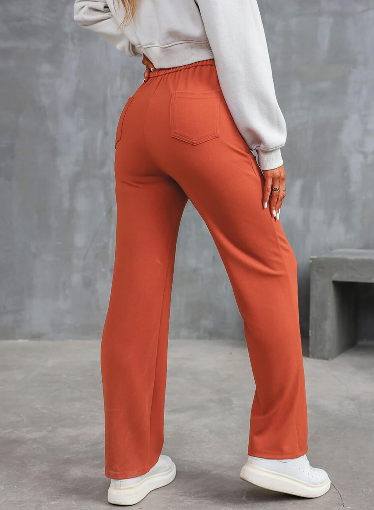 Arken | Stylish High-Waisted Trousers with Elastic