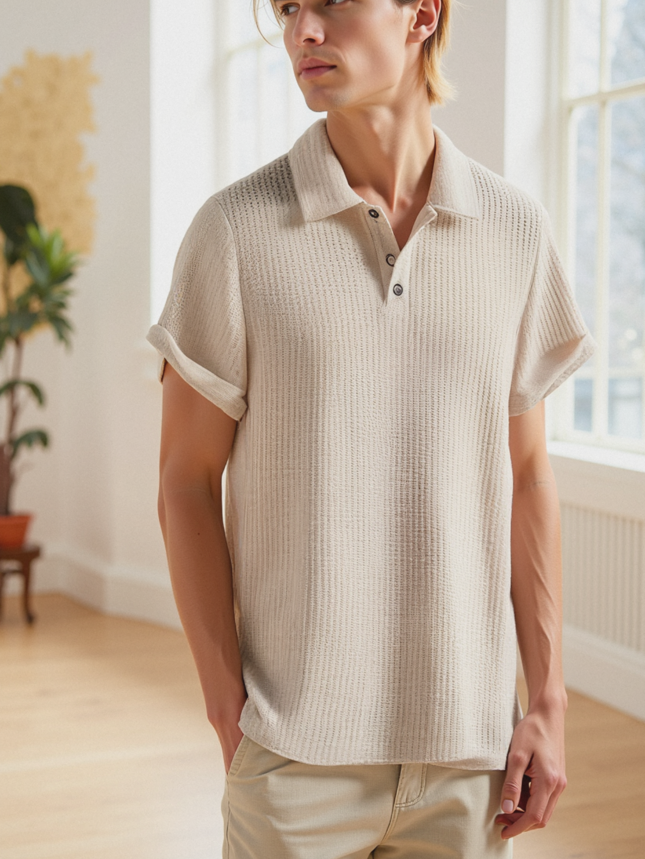 Premium Textured Polo Shirt