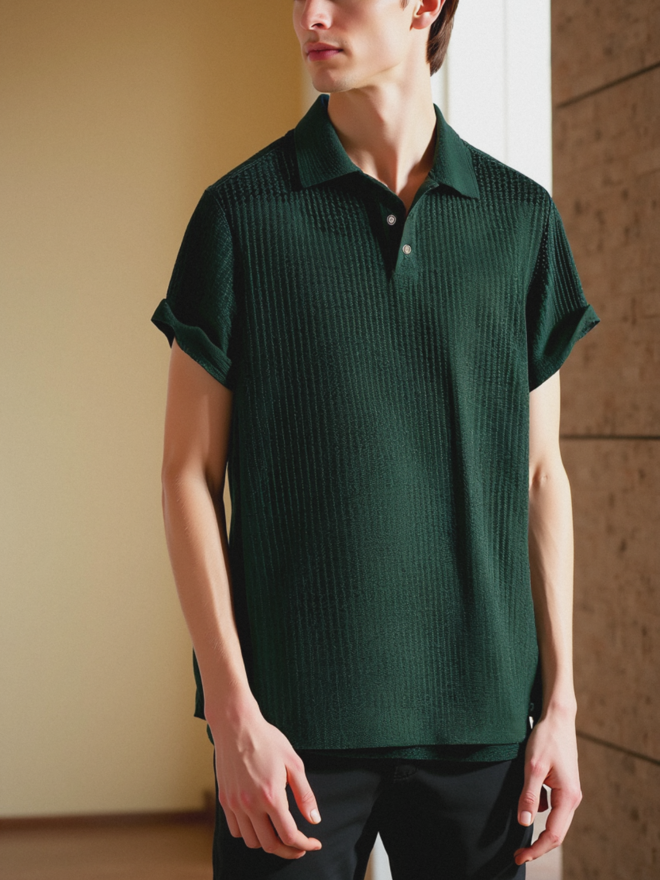 Premium Textured Polo Shirt