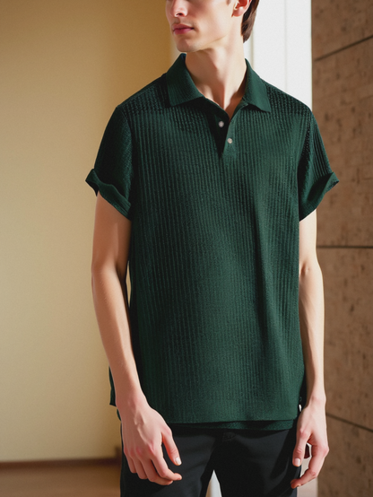 Premium Textured Polo Shirt