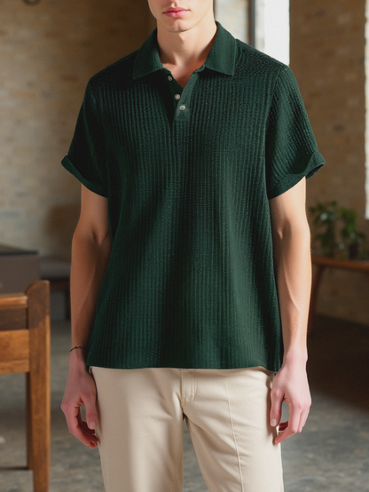Premium Textured Polo Shirt
