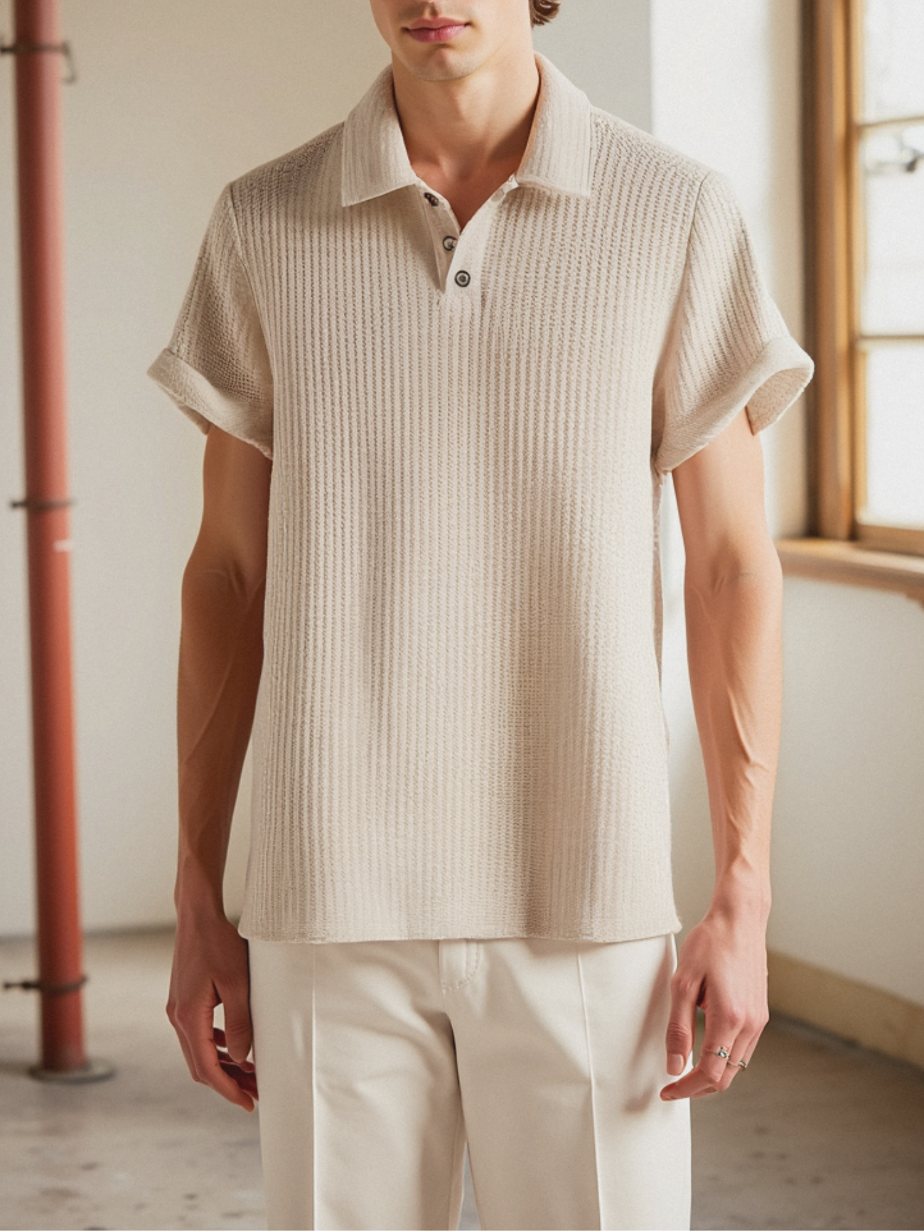 Premium Textured Polo Shirt