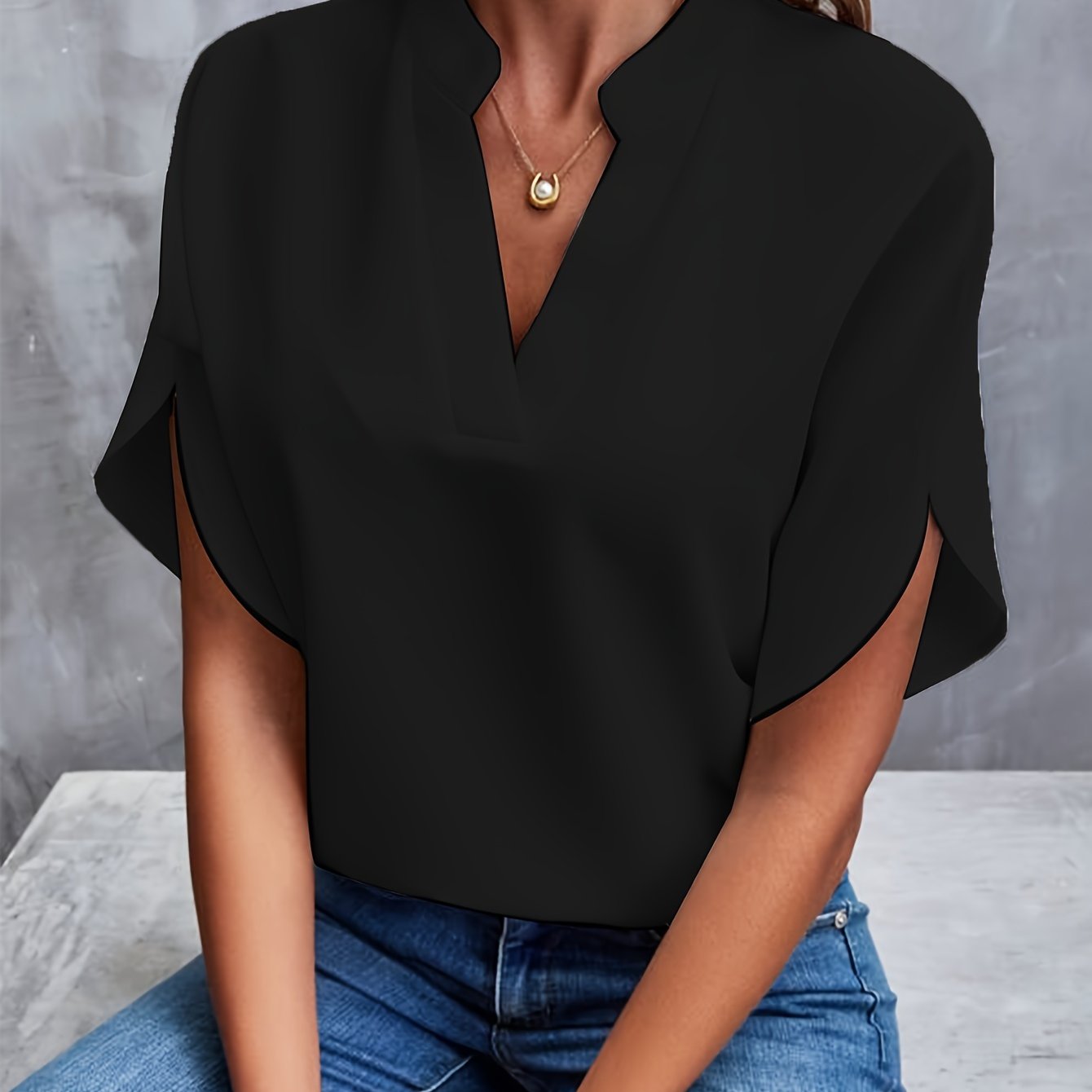Arken | Beth Flared Sleeve Blouse