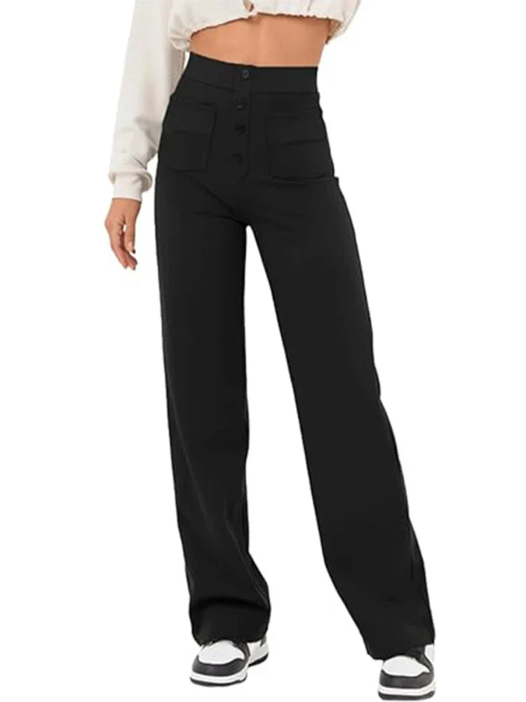 Arken | Stylish High-Waisted Trousers with Elastic
