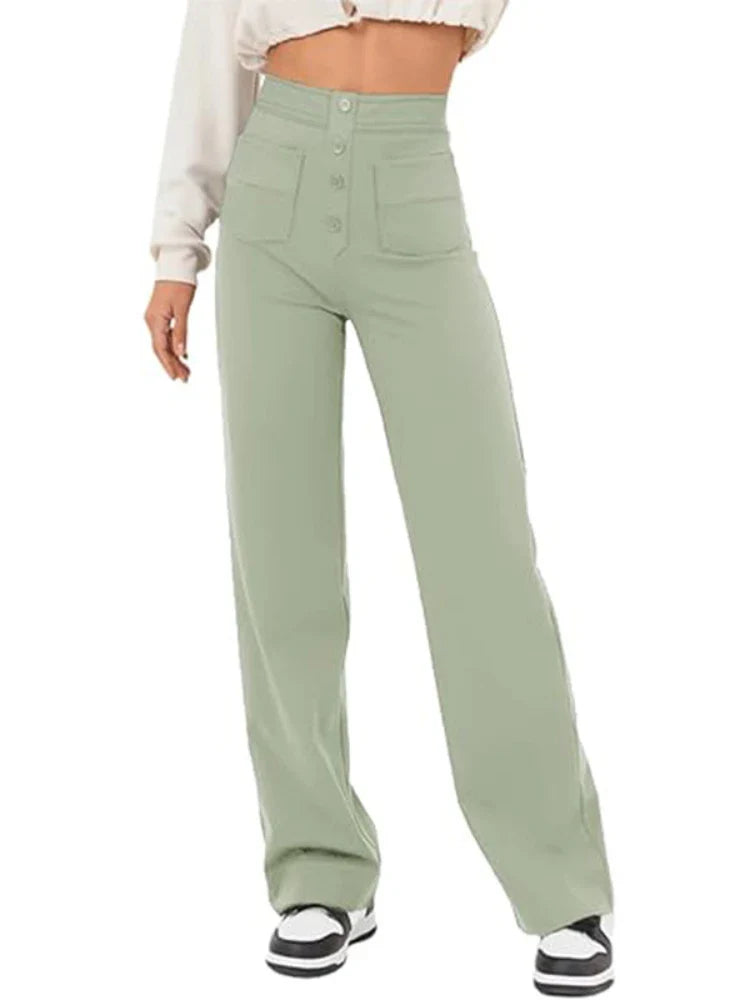 Arken | Stylish High-Waisted Trousers with Elastic