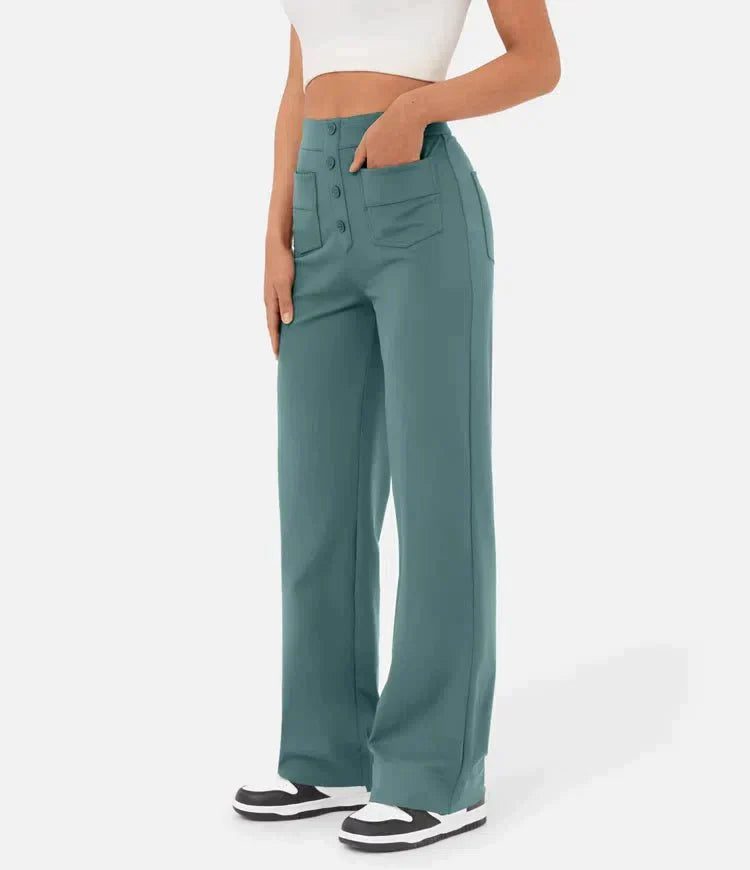 Arken | High-Waisted Elastic Casual Trousers for Miss