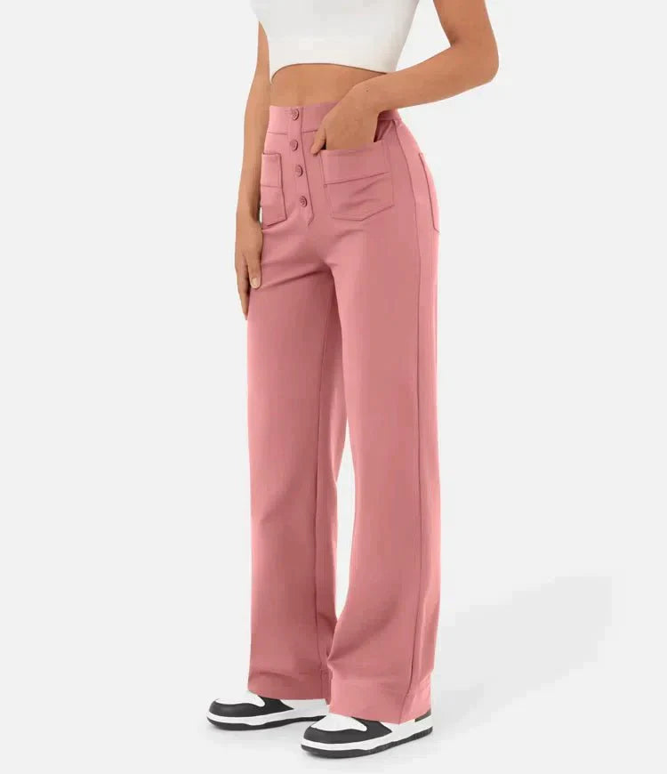 Arken | High-Waisted Elastic Casual Trousers for Miss