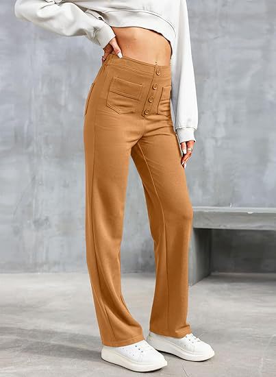 Arken | High-Waisted Elastic Casual Trousers for Miss
