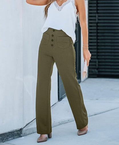 Arken | High-Waisted Elastic Casual Trousers for Miss