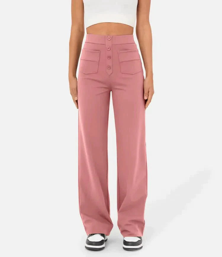 Arken | High-Waisted Elastic Casual Trousers for Miss