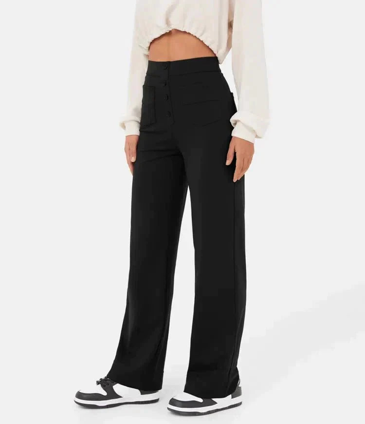 Arken | High-Waisted Elastic Casual Trousers for Miss