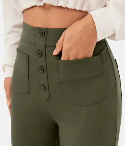 Arken | High-Waisted Elastic Casual Trousers for Miss