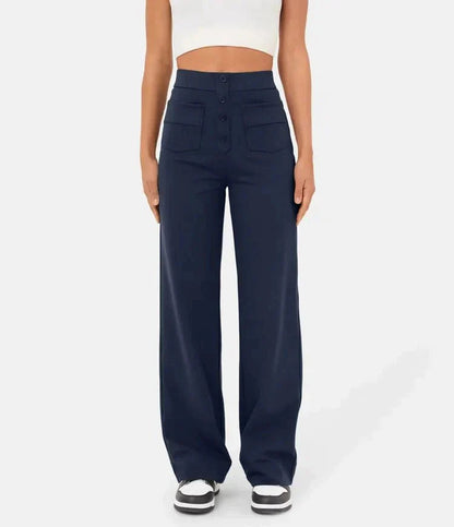 Arken | High-Waisted Elastic Casual Trousers for Miss