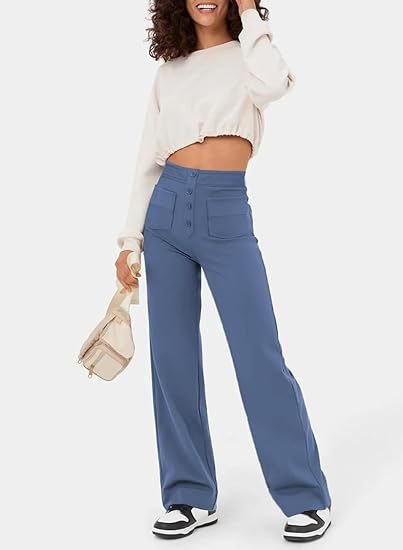 Arken | High-Waisted Elastic Casual Trousers for Miss