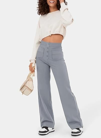 Arken | High-Waisted Elastic Casual Trousers for Miss